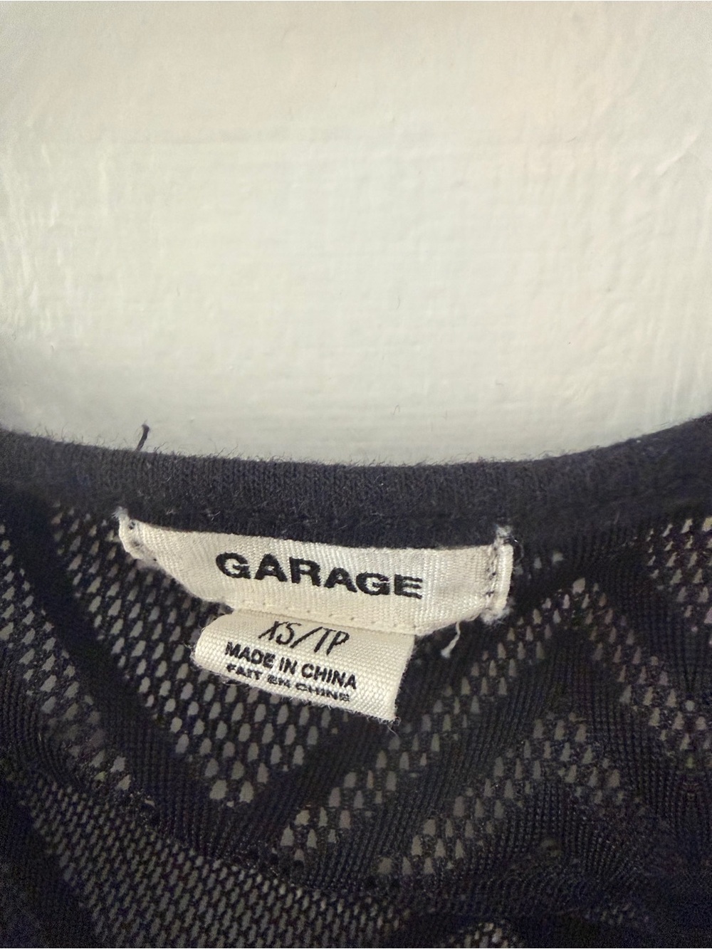 Garage Black Lace-Panel Crop Tank with Neutral Bottoms - Picture 4 of 4